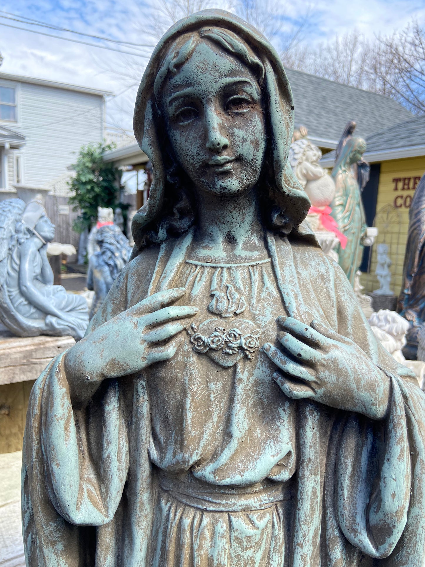 Large Sacred Heart Madonna