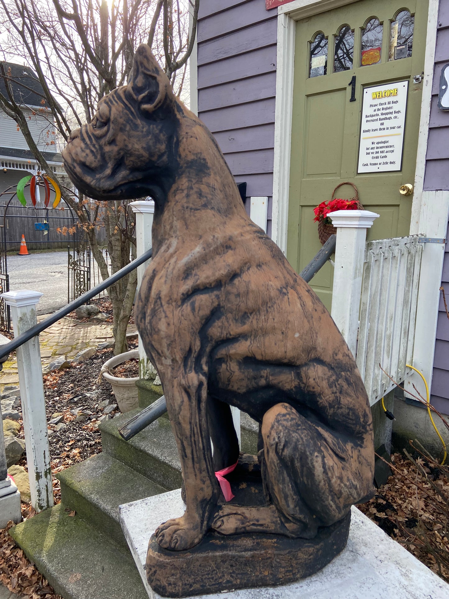 Boxer Dog Statue