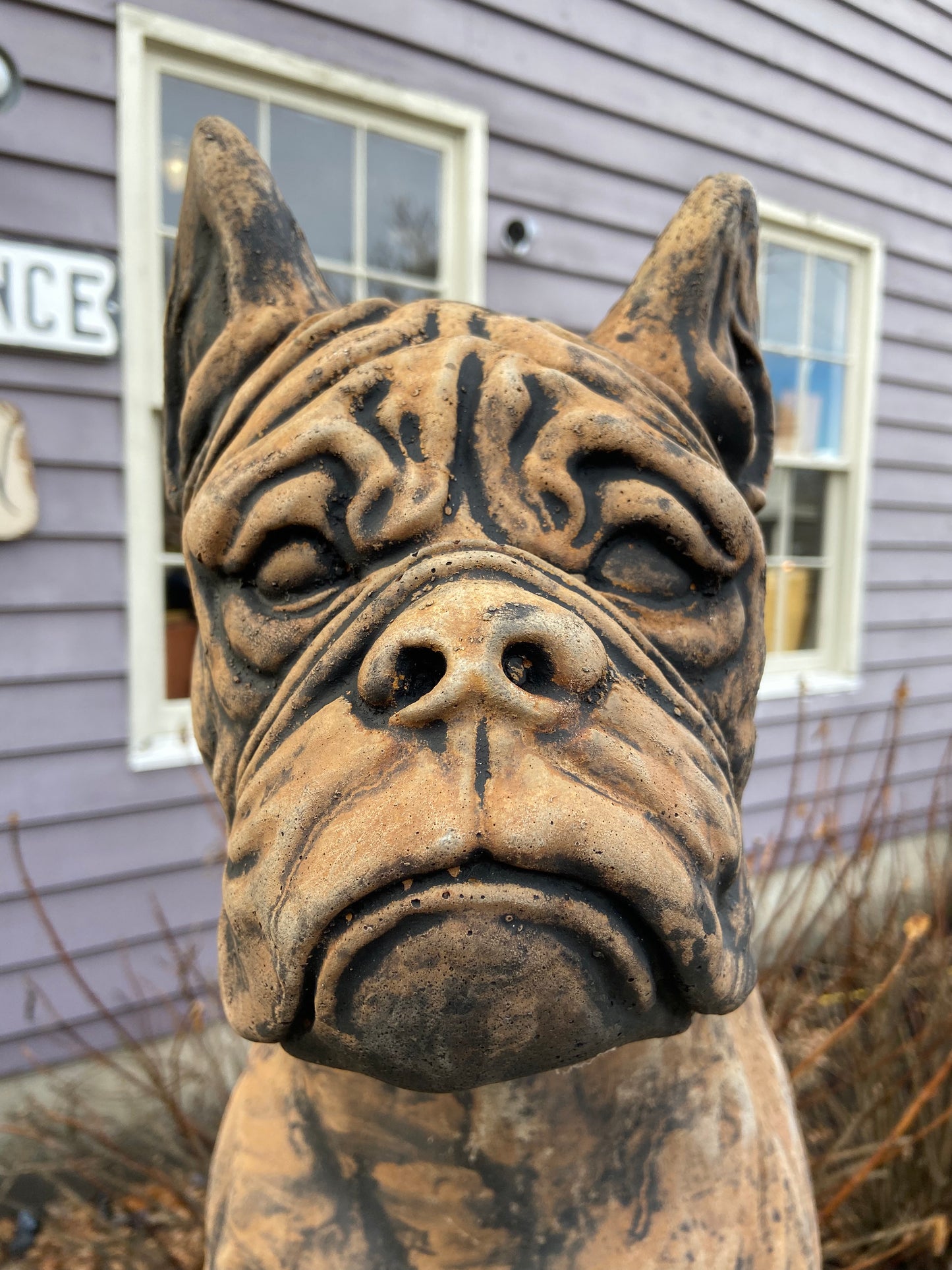 Boxer Dog Statue