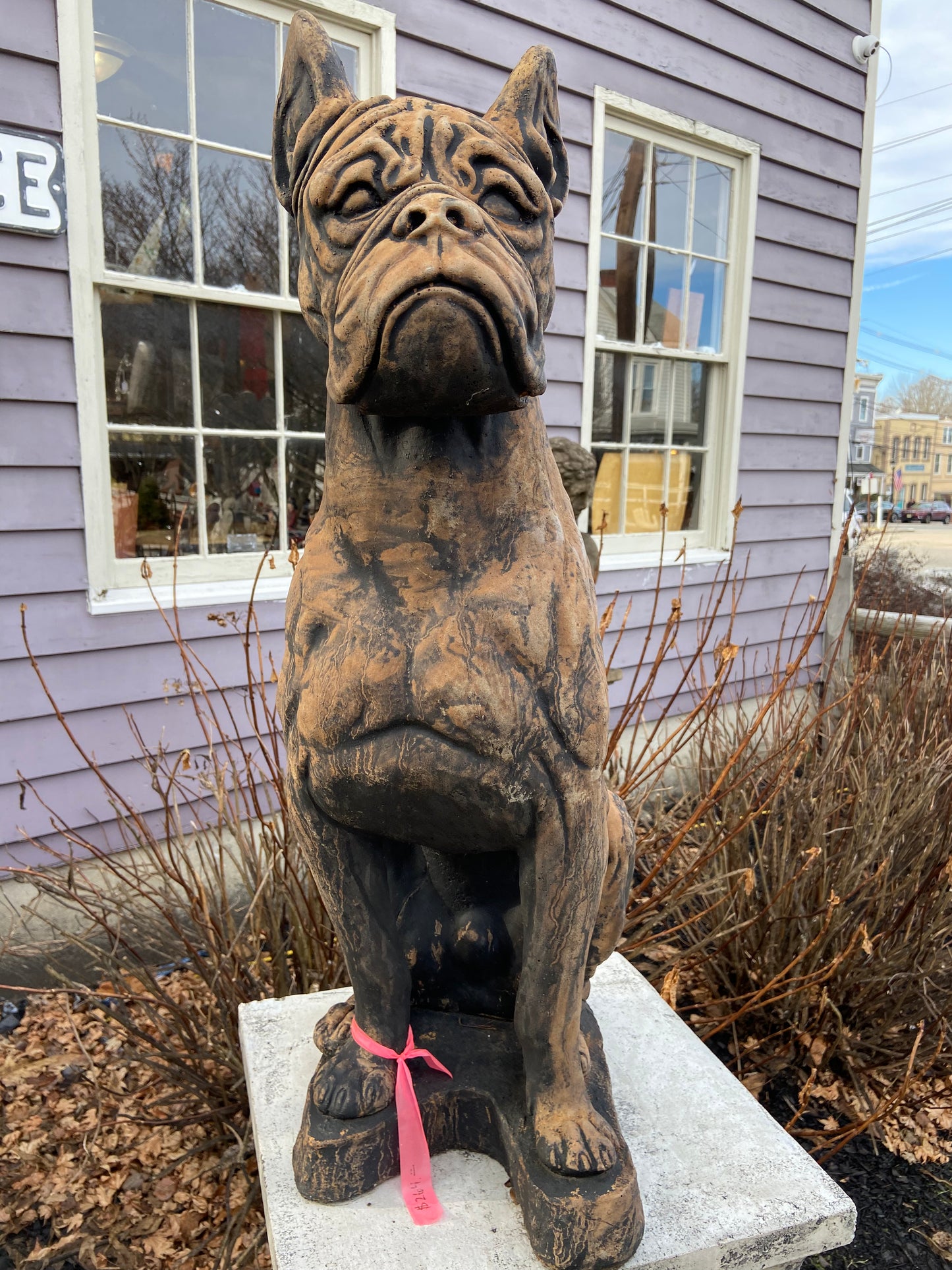 Boxer Dog Statue